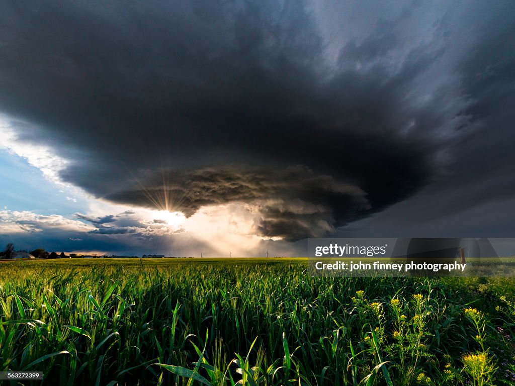 Mesocyclone storm, Arriba, Colorado