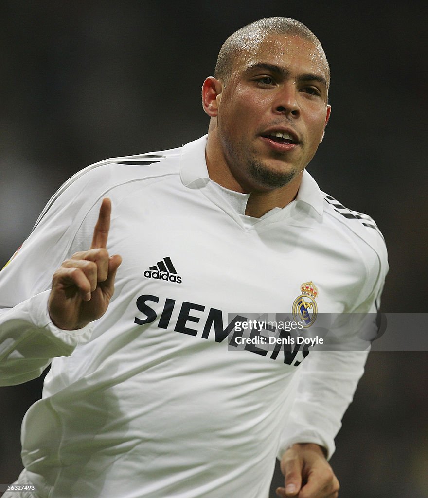 Ronaldo of Real Madrid celebrates after scoring against Getafe