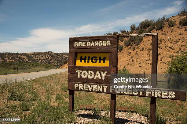 Cal Fire Risk Sign Fire Danger Sign Photos and Premium High Res Pictures - Getty Images