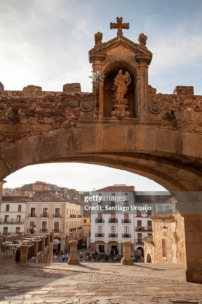 Arch of La Estrella above Plaza Mayor