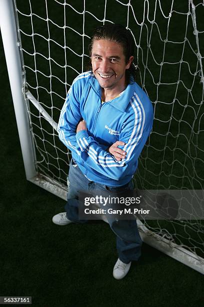 Harry Kewell of Liverpool and the Australian Socceroos poses during a portrait session on September 28, 2005 in Liverpool, United Kingdom.