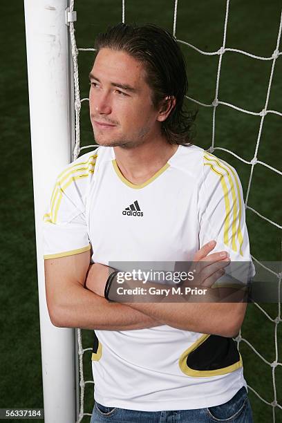 Harry Kewell of Liverpool and the Australian Socceroos poses during a portrait session on September 28, 2005 in Liverpool, United Kingdom.