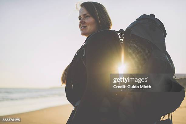 woman wandering - longeville sur mer stock pictures, royalty-free photos & images