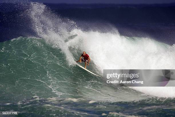 Former event winner in 2003, Jake Patterson of Western Australia, competes during the O'Neill World Cup Of Surfing, part of the Vans Triple Crown of...