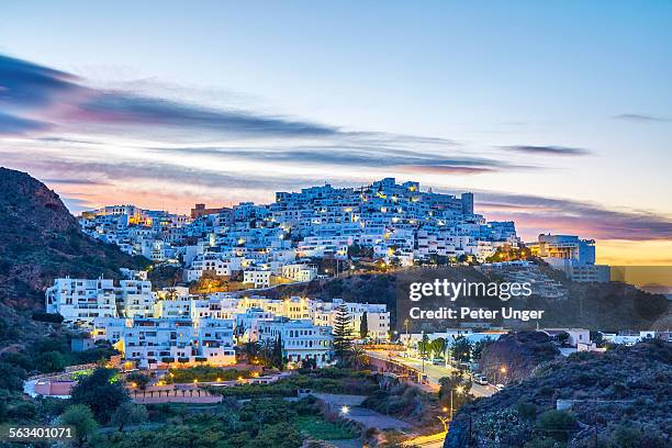 town of mojacar - almeria stock pictures, royalty-free photos & images