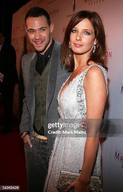 Singer/actor Will Young and Actress Kelly Reilly arrive to the Los Angeles Premiere of "Mrs. Henderson Presents" held at the Fine Arts Theatre on...