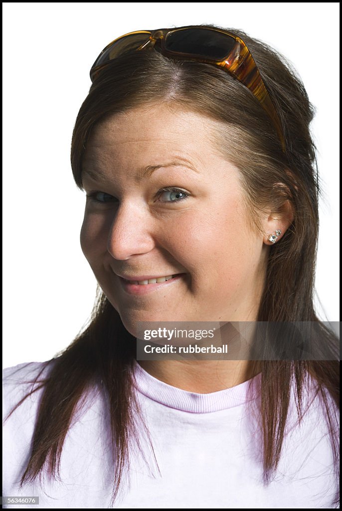 Portrait of a young woman smiling