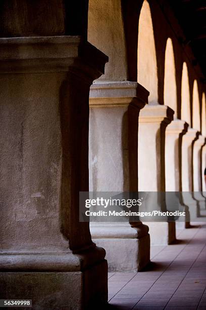 close-up of columns in a row, balboa park, san diego, california, usa - balboa park - fotografias e filmes do acervo