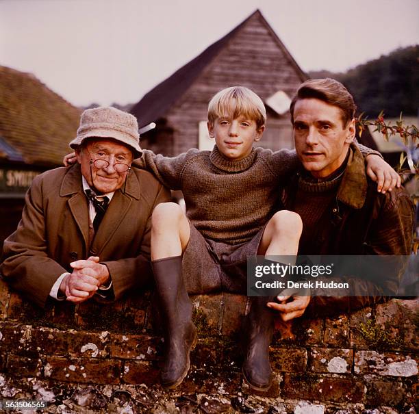 Young actor Samuel Irons stars with his father Jeremy Irons and his grandfather Cyril Cusack in the film 'Danny The Champion Of The World', directed...