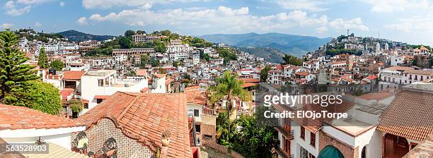 panoramic view of taxco, mexico - guerrero state stock pictures, royalty-free photos & images