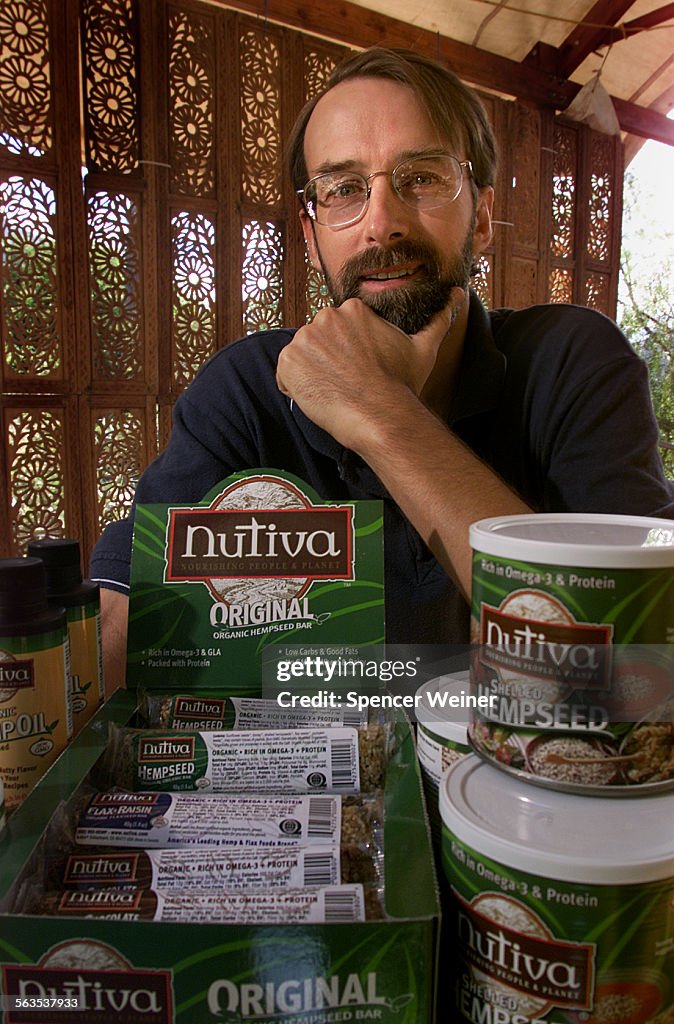 John Roulac founder and president of Nutiva, the country's largest all hemp oriented company. He is 