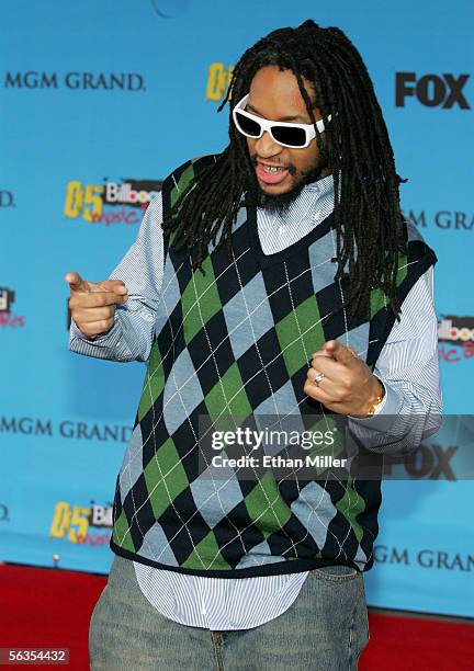 Rapper Lil Jon arrives at the 2005 Billboard Music Awards held at the MGM Grand Garden Arena on December 6, 2005 in Las Vegas, Nevada.