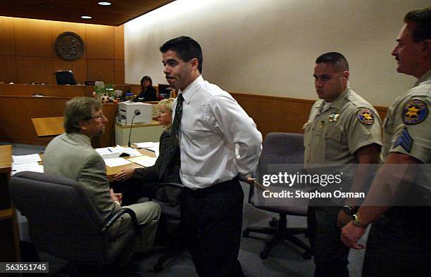 Vincent Sanchez is escorted from the Ventura County Superior courtroom in Ventura after he was sentenced to death and multiple life sentences in the...