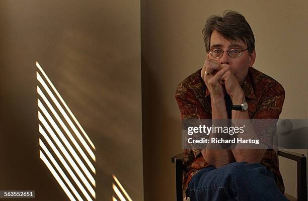 Horror writer Stephen King at the W Hotel, Wednesday morning, March 19, 2003 in Westwood, Calif. King is in town for the premiere of the latest movie...