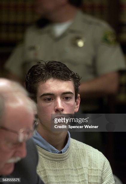 Defendant Graham Pressley in Santa Barbara Court Jan.15 2003 for his role in the kidnapping and fatal shooting of 15yearold Nicholas Markowitz. He...