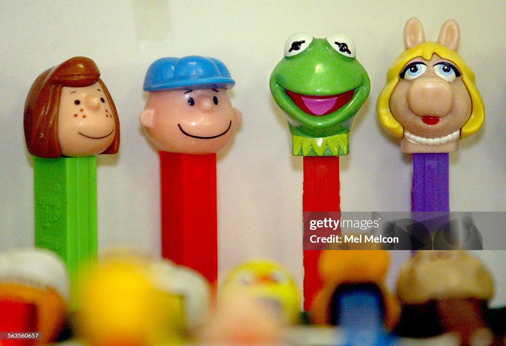 Pez dispensers are on display as part of the collections exhibit at the Ventura County Fair in Ventu