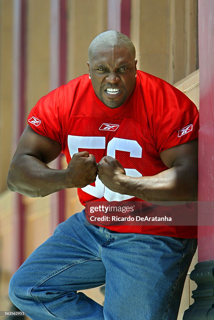 Lester Speight, the actor who plays Terry Tate, Office Linebacker, in...  News Photo - Getty Images