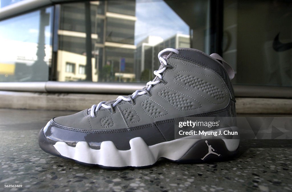 The Air Jordan IX Retro by Nike available at Niketown in Beverly Hills.