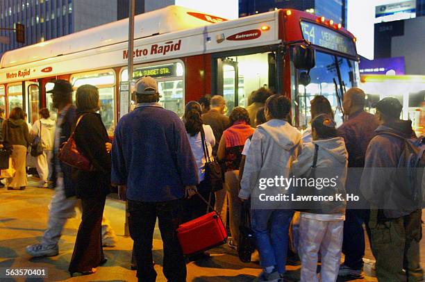 Ta Bus Riders La Mta Photos and Premium High Res Pictures - Getty Images