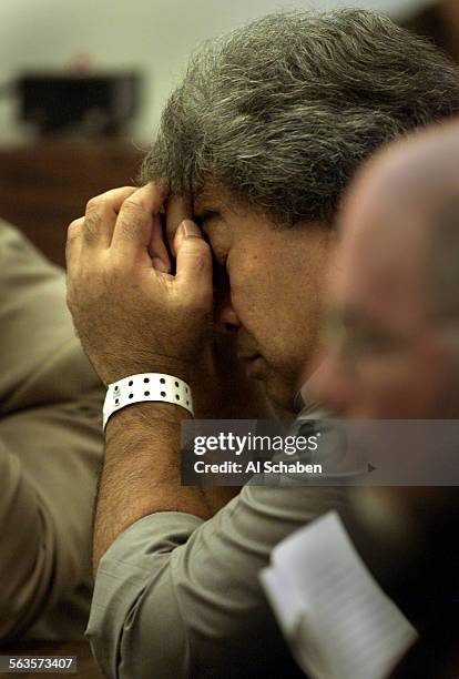 Peter Solomona reacts to victim impact statements read by Jeff Ketsdever , uncle of Brandon Ketsdever, Friday during sentencing at Orange County...