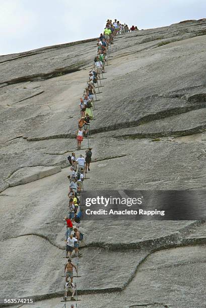 The trail to Half Dome in Yosemite National Park is the busiest and most popular trail in the park. Due to trail repair work hikers and climbers are...