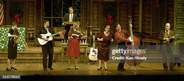 Musical comedy about the singing Sanders Family in 1941 at the La Mirada Theatre, December 2, 2001. Photo of Sander family lr are Tess Hartman as...