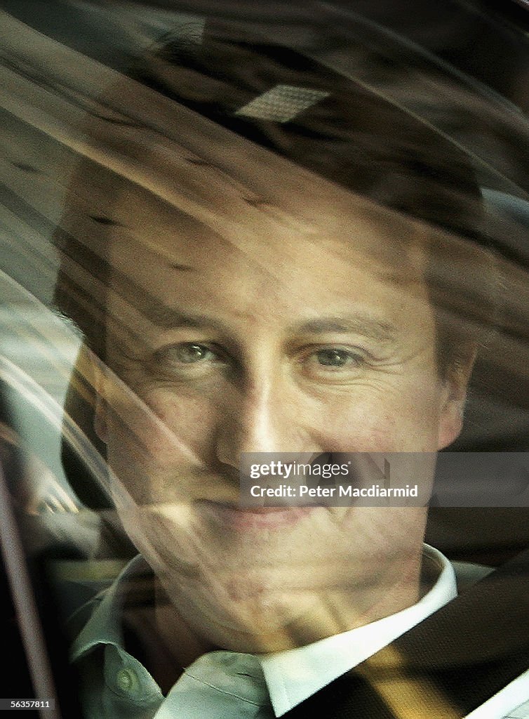 David Camerons First Day As Tory Party Leader