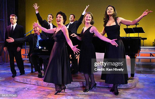 Musical celebration of the words and music of Jerry Herman, from Hello Dolly! to La Cage Aux Folles. Setup photos at the Pasadena Playhouse, June 18,...