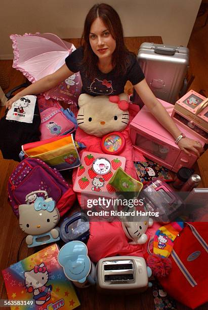 Mariah O Brien, an actress, is also a collector of Hello Kitty items. Here, she shows off her stuff at home, Tuesday afternoon in Los Angeles. Some...