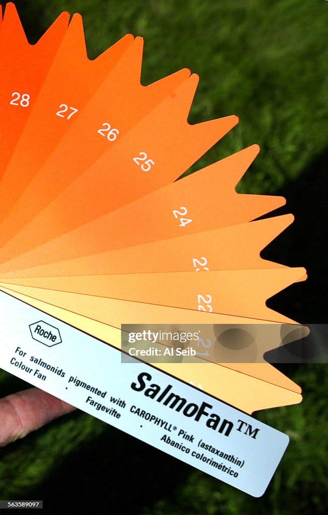 Salmofan Ruler FARMS. The SalmoFan, used by pharmaceutical giant Hoffman La Roche ...