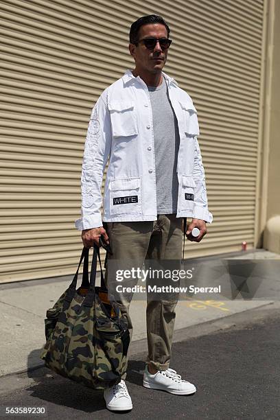 Dan Ragone is seen attending the Nick Graham, Kenneth Ning & John Elliott presentations during New York Fashion Week Men’s Collection F/W 2017 on...