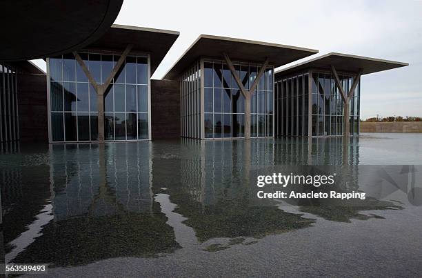 Exterior view of the new Modern Art Museum designed by Japanese architect Tadao Ando, in Fort Worth, Texas, Monday, November 18, 2002. Photo to...