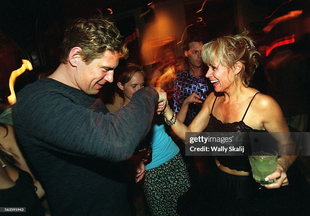 Chris Breed, coowner of the Sunset Room, greets guests at the Hollywood nightclub.