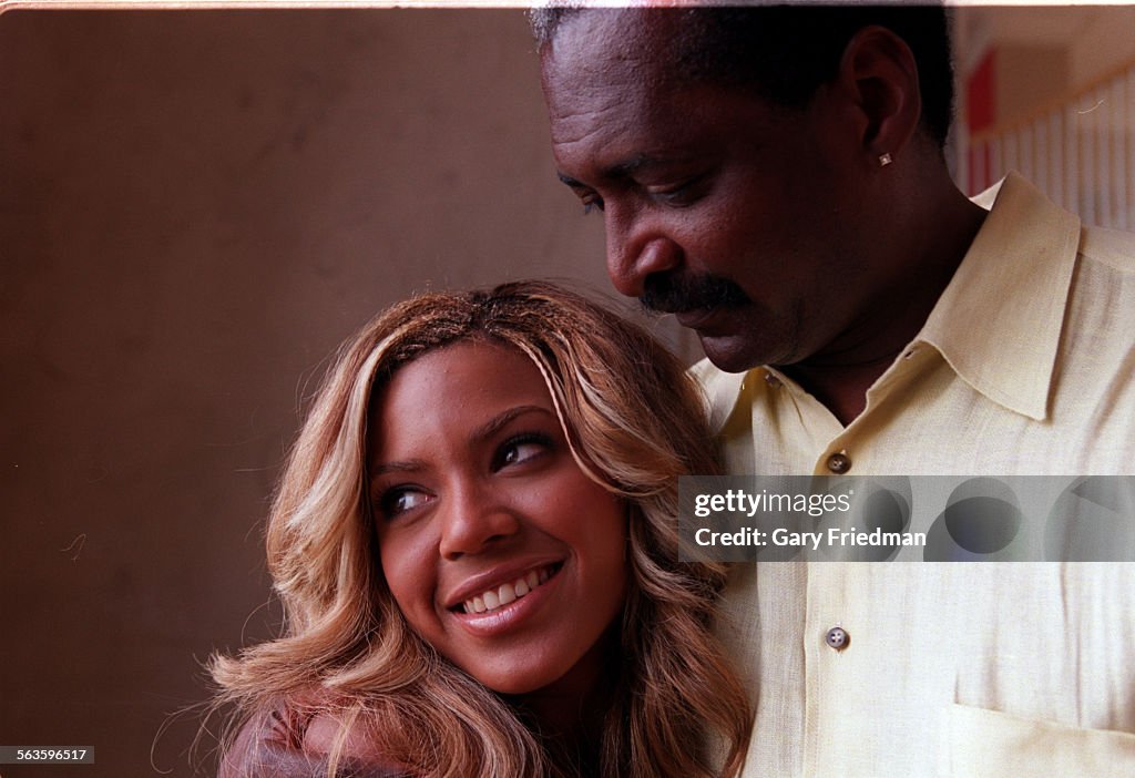 Beyonce Knowles (lead singer, key somgwriter) and her father Mathew Knowles (manager) of the pop tri