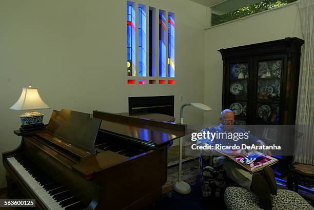 Joe and Alice Coulombe have three windows in their home created by Judson Studios, which has been in LA for 106 years and has made stained glass for...