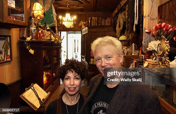 Evelyn Rudie and Chris DeCarlo stand in the hallway of the Santa Monica Playhouse that has presented shows for 40years. The company is trying to...