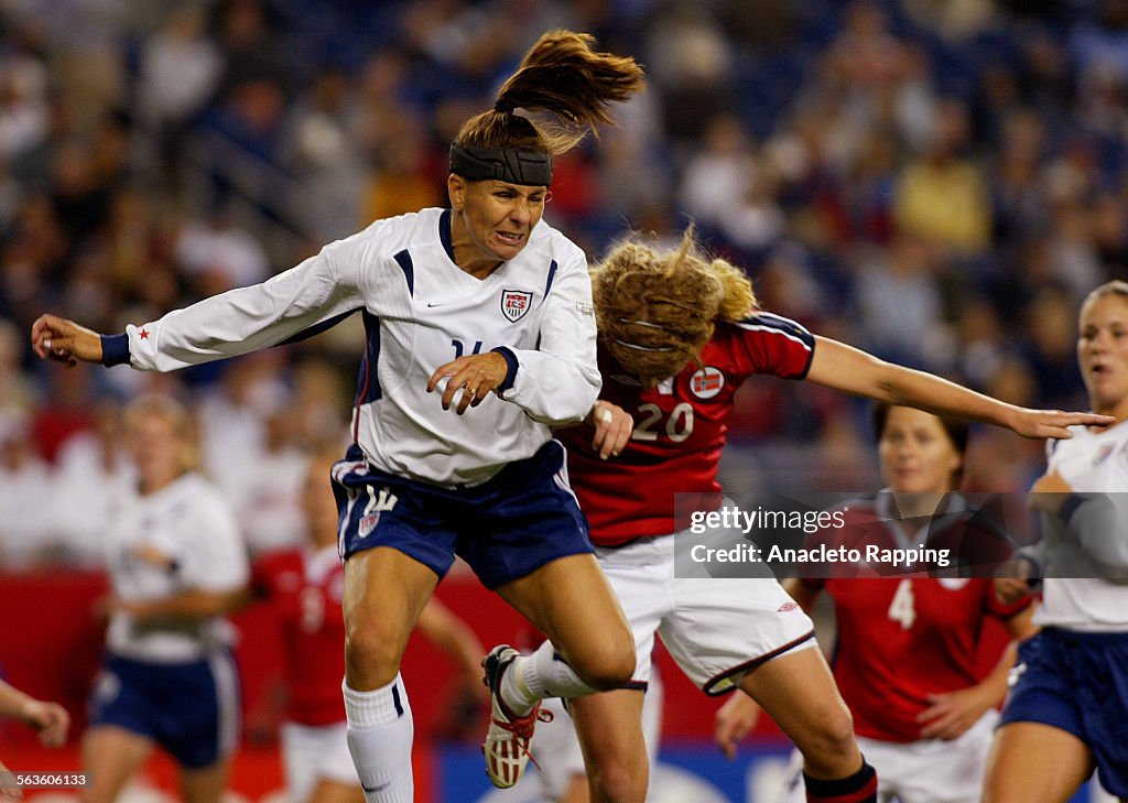 The Womens World Cup quarterfinals were played at Gillette Stadium in Foxboro, MA on 10/01/03. The s