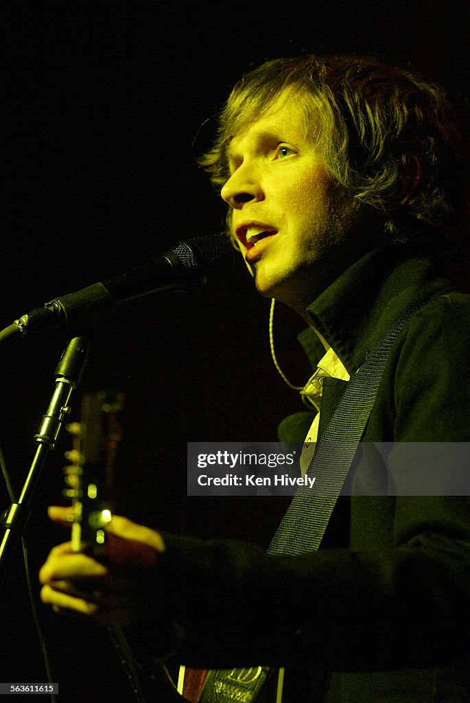 BECK, the famed L.A. soulful, singer/songwriter in concert at the Universal Amphitheatre, November 2