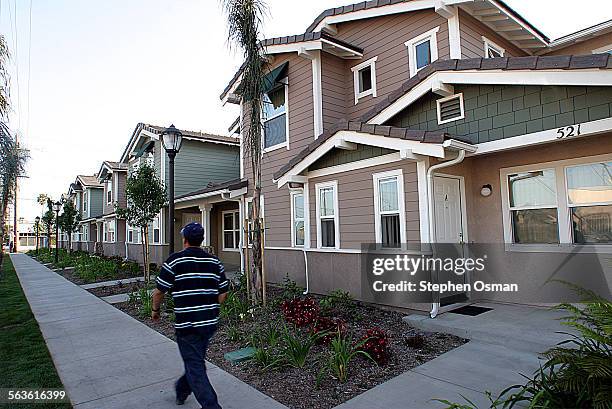 Farm workers and their families have moved into the Meta Street Apartments, a new housing project in Oxnard.