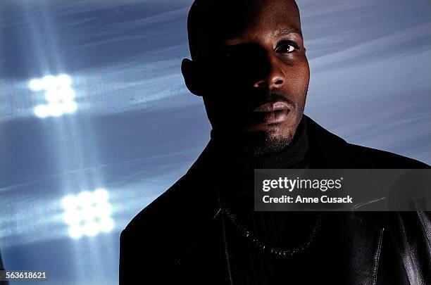 Hip hop/rapper DMX is photographed for Los Angeles Times on February 20, 2003 at Center Studios in Los Angeles, California. CREDIT MUST READ: Anne...