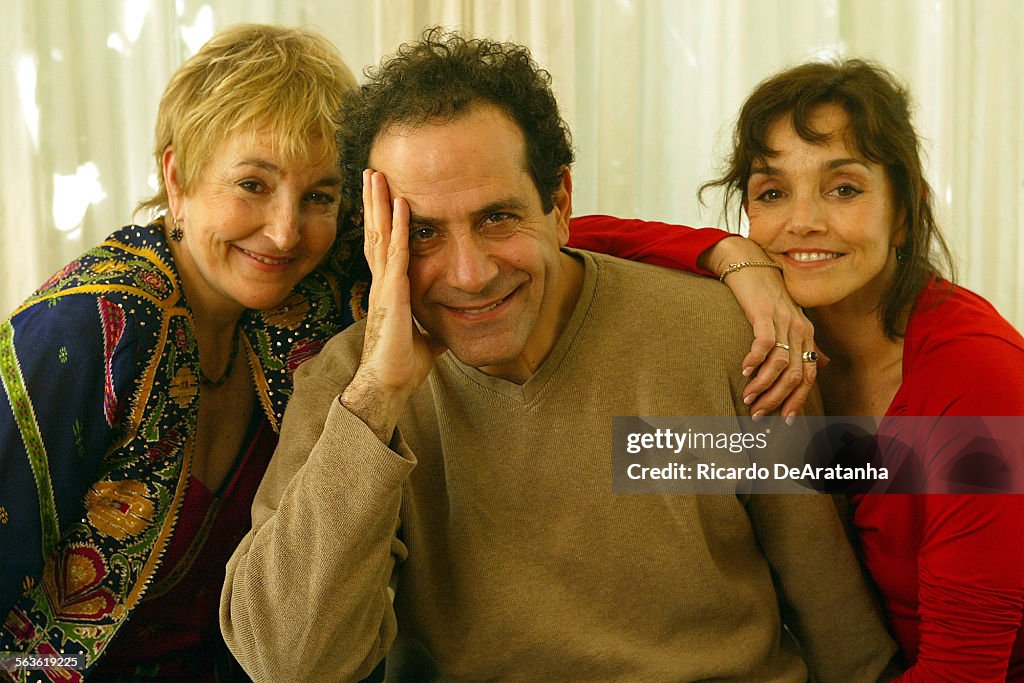 Actress Brooke Adams, right, husband Tony Shaloub (TV's Monk) and her sister Lynne Adams. They have