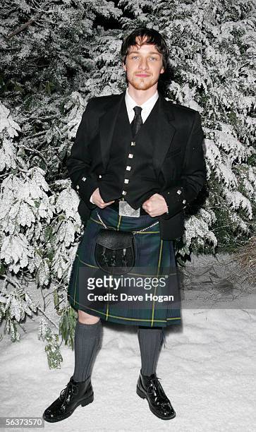 Actor James McAvoy attends the aftershow party following the Royal Film Performance and World Premiere of "The Chronicles Of Narnia," at Kensington...