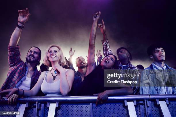 Crowd of people at music concert