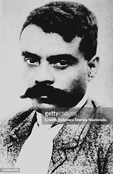 Emiliano Zapata Salazar portrait of the general of the South, during the Mexican revolution; he was revolutionary, political and active in guerrilla...