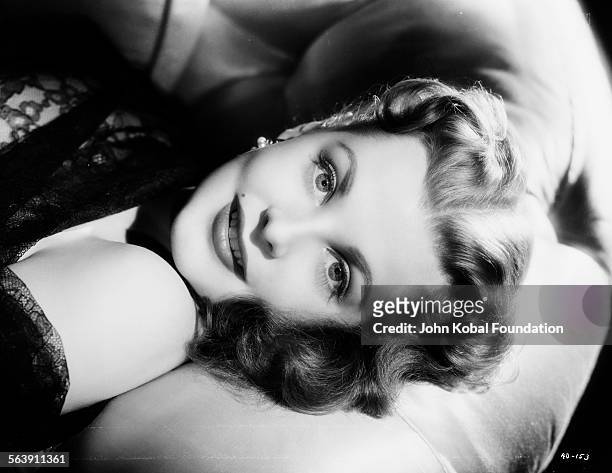 Portrait of actress Arlene Dahl , for Warner Bros Studios, 1946.