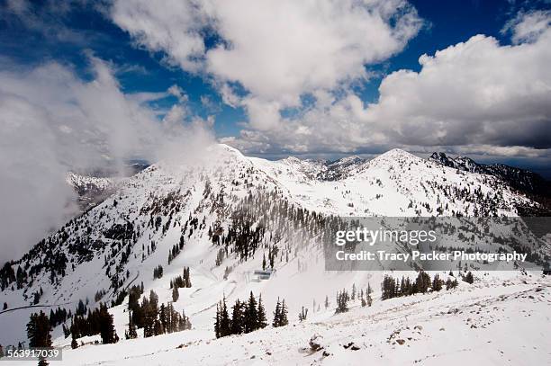 mountain tops - mount baldy stock pictures, royalty-free photos & images