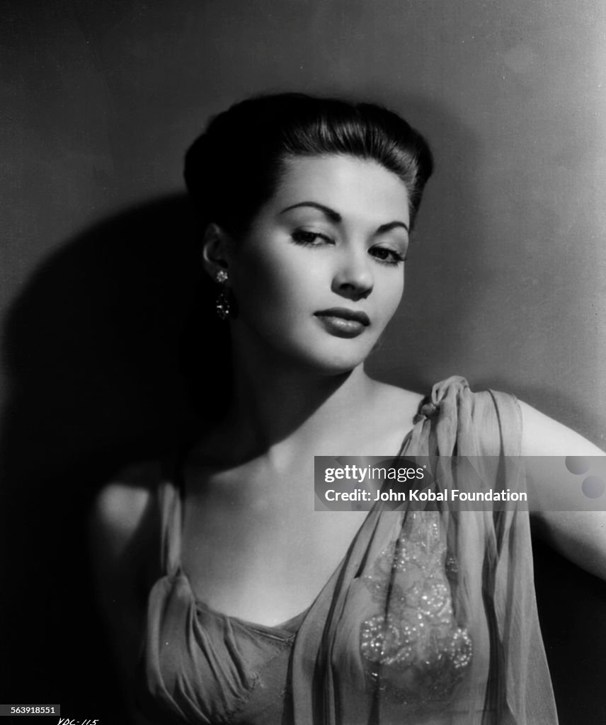 Portrait of actress Yvonne De Carlo , for Universal Pictures, 1945