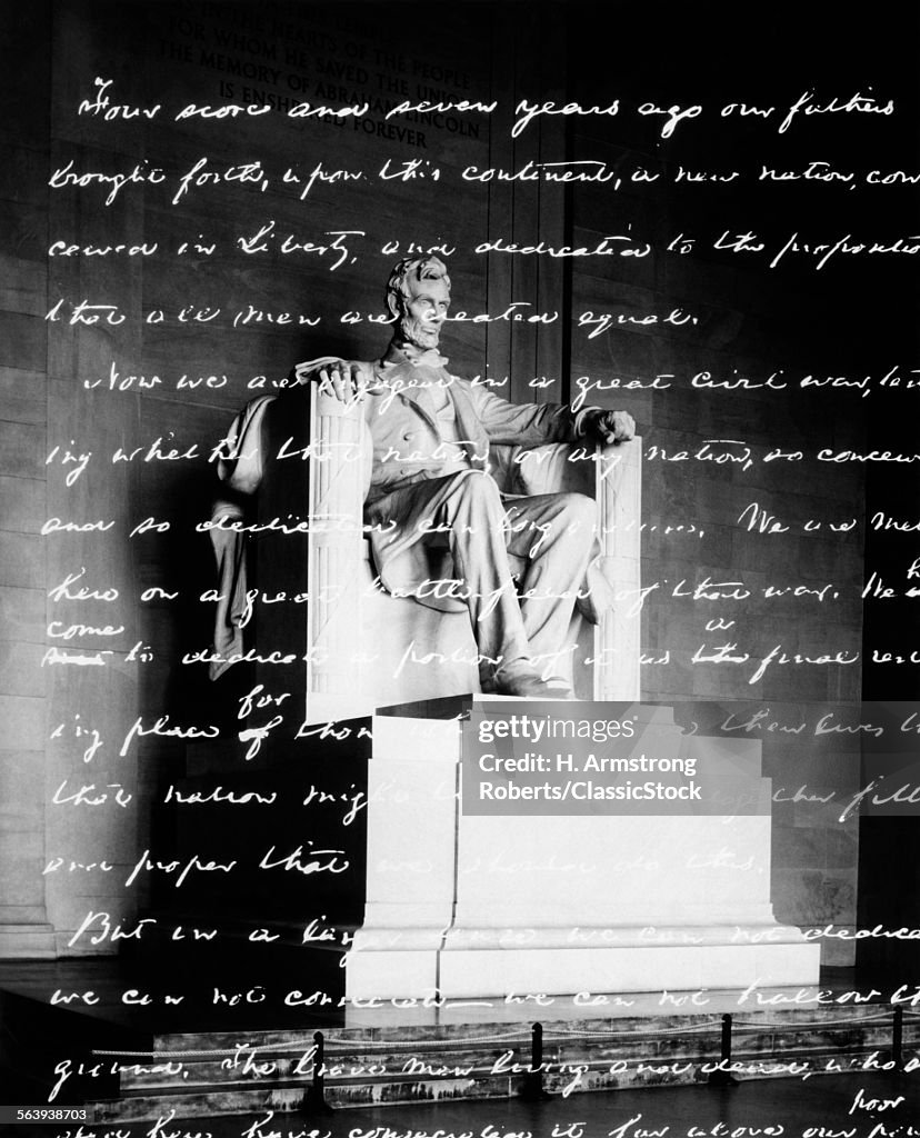 HANDWRITTEN GETTYSBURG...