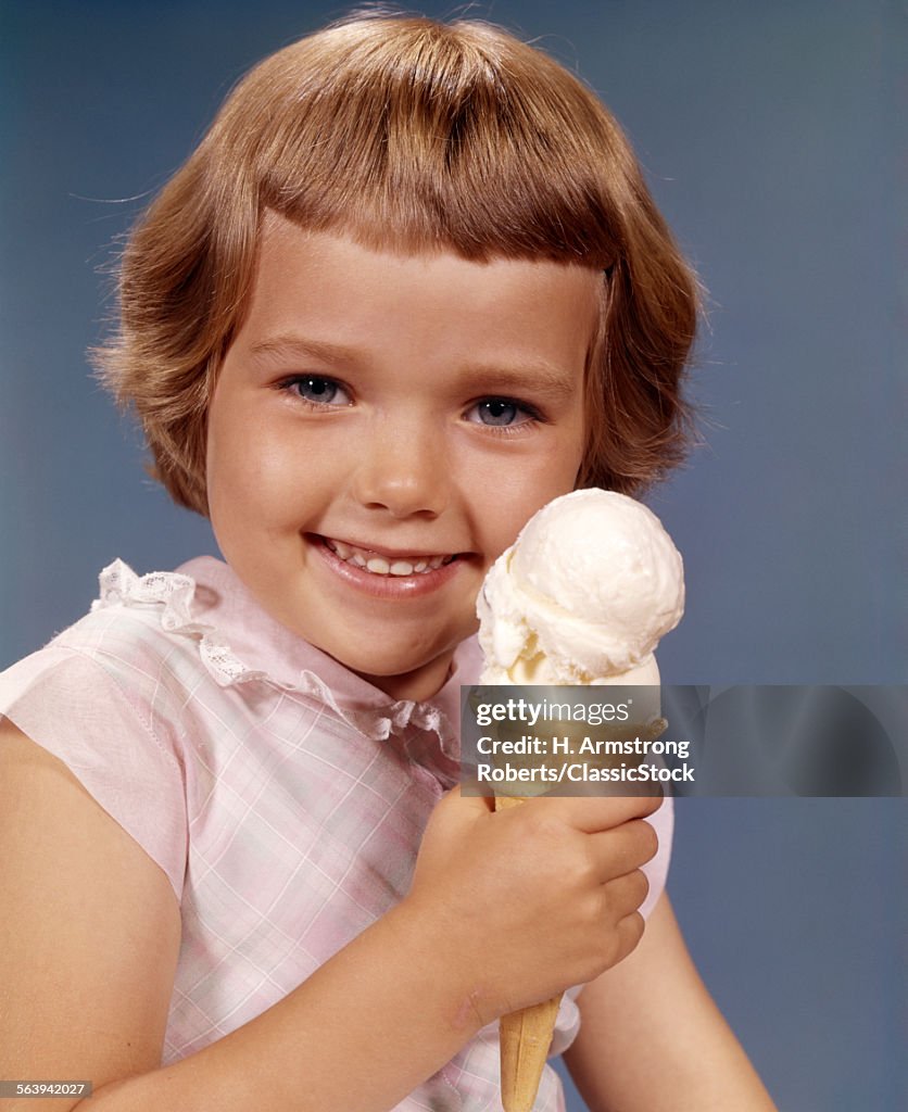 1960s GIRL ICE CREAM CONE...