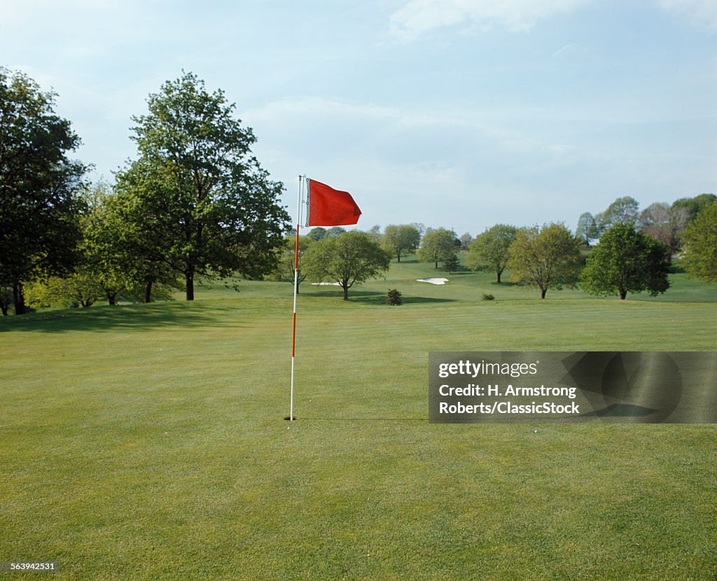 SPRING GOLFING GREEN WITH...